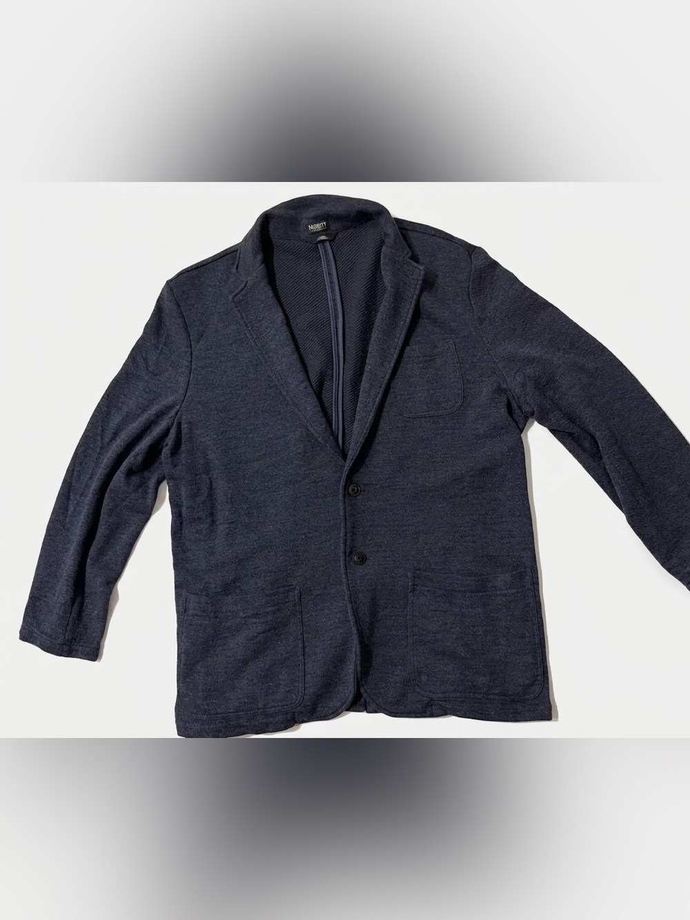 Faherty Men’s Inlet Knit Unstructured Blazer - Navy Blue Melange